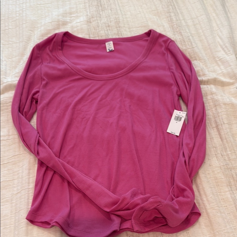 Women's Pink Long Sleeve Top